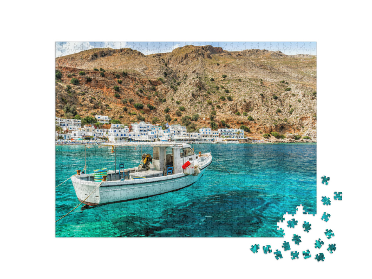 Puzzel 1000 stukjes „Griekenland, Kreta, Loutro“