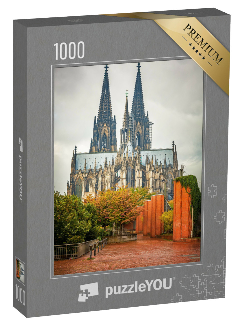 Puzzel 1000 stukjes „Uitzicht op de Dom van Keulen“