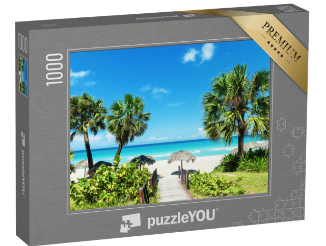 Puzzel 1000 stukjes „Wit zandstrand in de Caraïben“