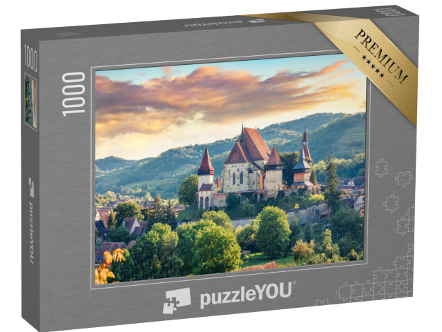 Puzzel 1000 stukjes „De versterkte kerk van Biertan, UNESCO werelderfgoed, Roemenië“