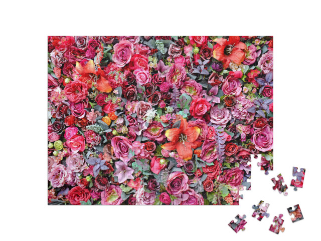 Puzzel 200 stukjes „Rozen en lelies“