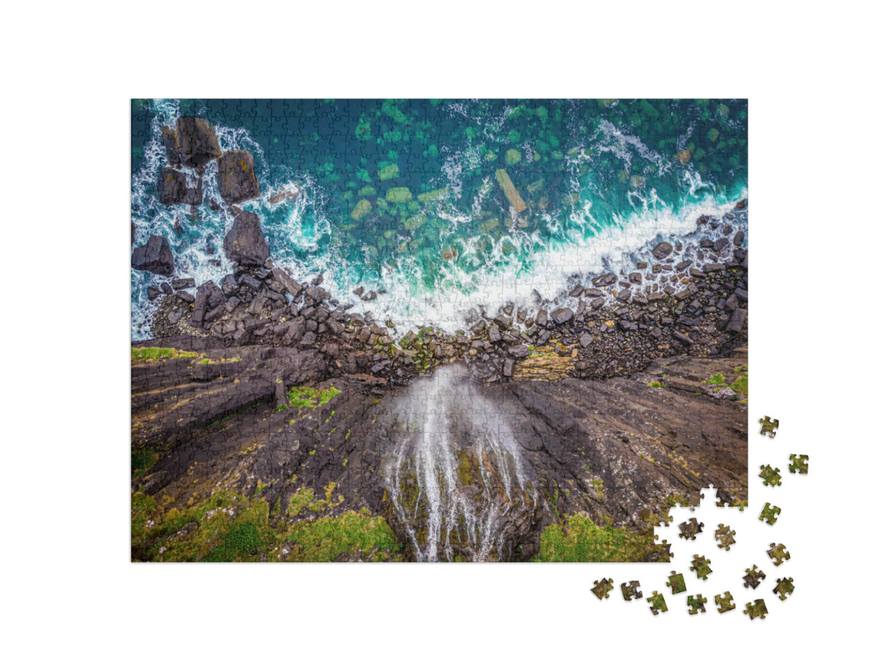 Puzzel 1000 stukjes „Kilt Rock op het eiland Skye in Schotland“