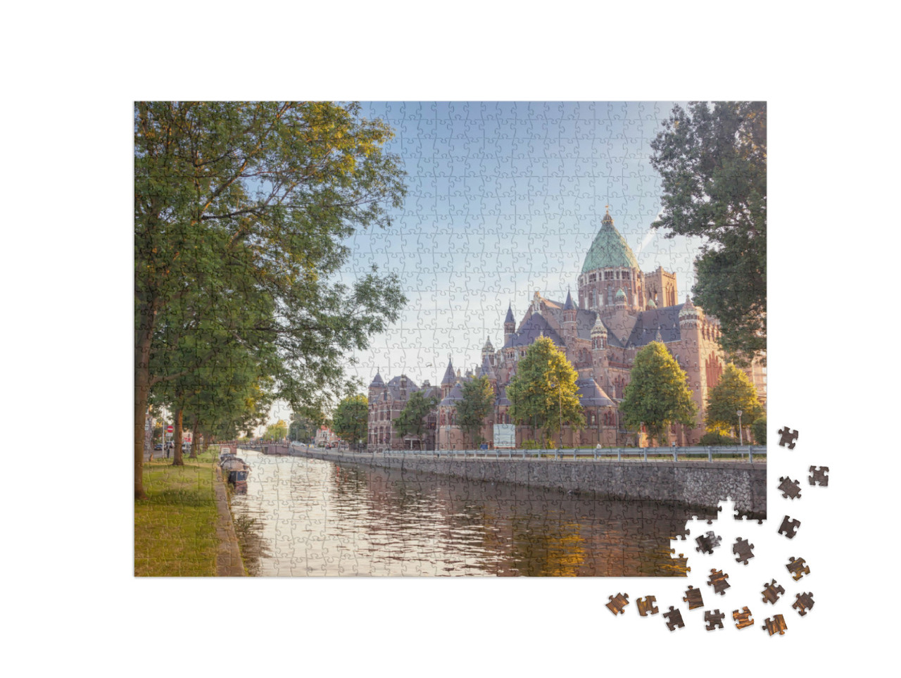 Puzzel 1000 stukjes „Katholieke Sint-Baafskathedraal, Haarlem“