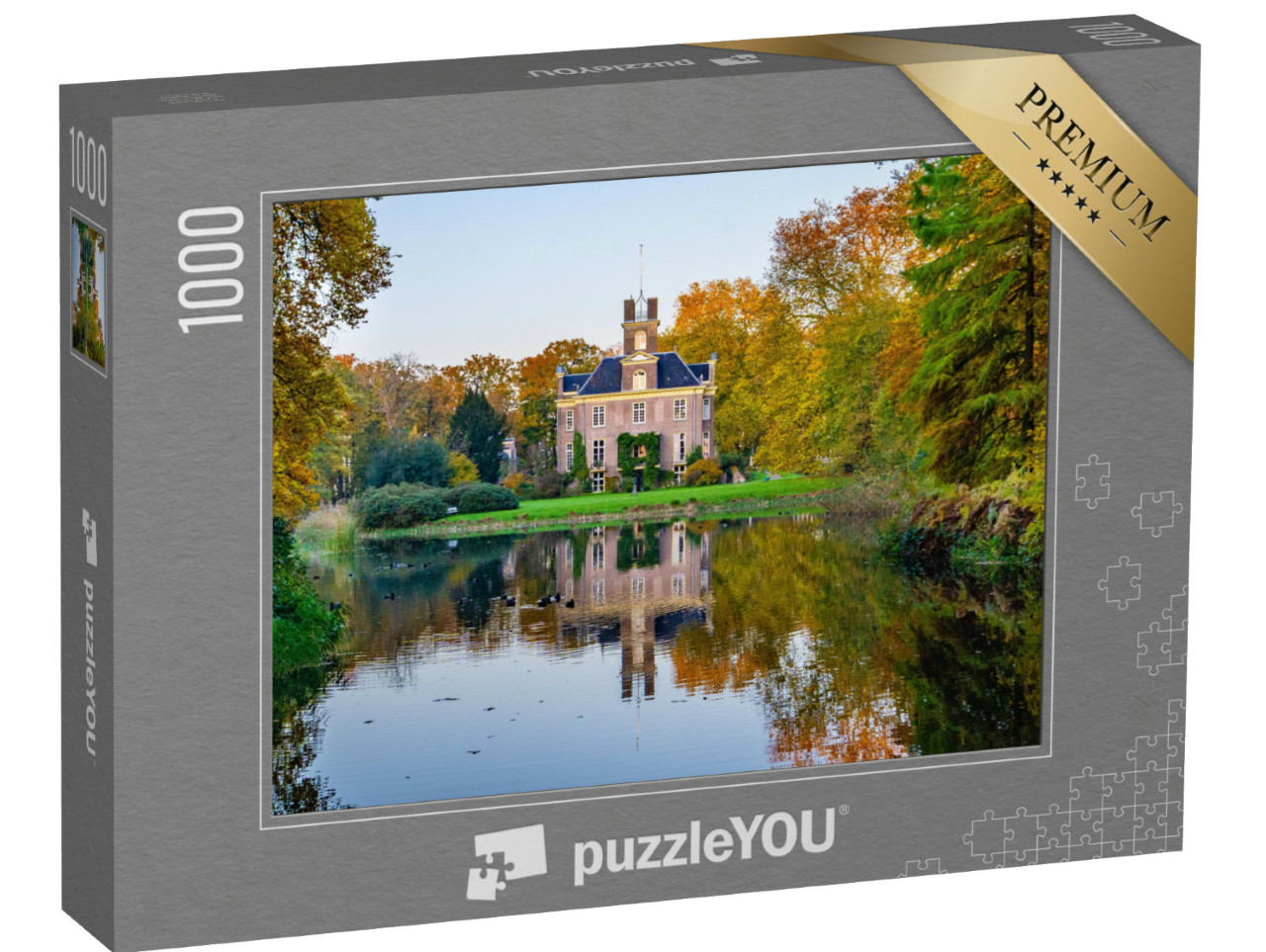 Puzzel 1000 stukjes „Het prachtige historische kasteel 'De oldenaller' aan de oldenallerallee in Putten“