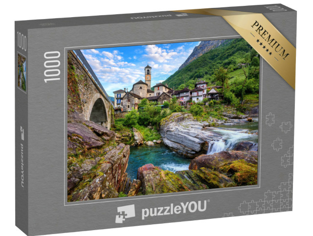 Puzzel 1000 stukjes „Traditionele stenen huizen“