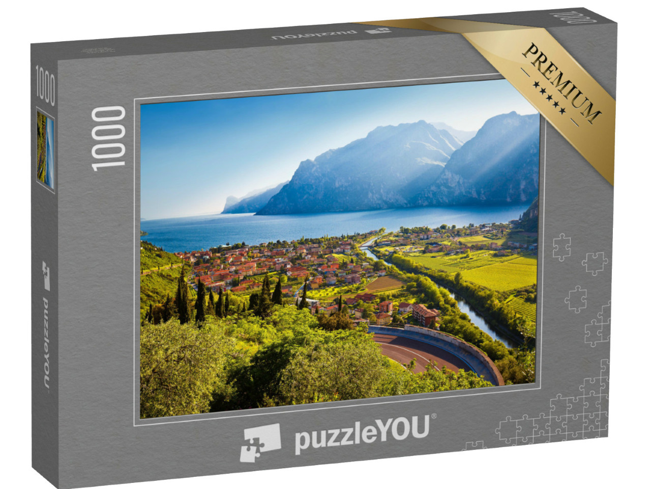 Puzzel 1000 stukjes „Torbole aan het Gardameer, regio Trentino, Italië“