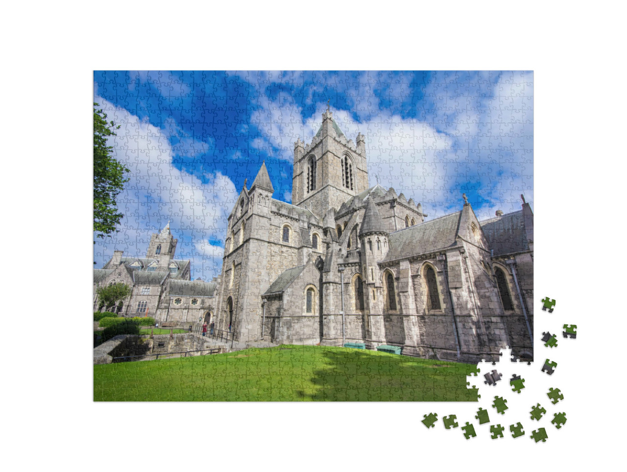 Puzzel 1000 stukjes „Dublin: Prachtige Christ Church Cathedral, Ierland“