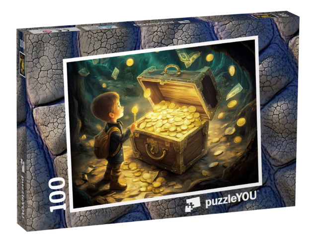 Puzzel 100 stukjes „De magische schatkamer“