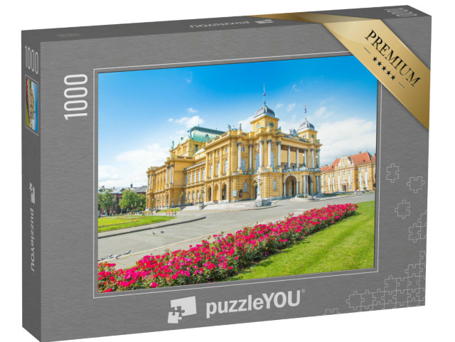 Puzzel 1000 stukjes „Kroatisch Nationaal Theater in Zagreb“
