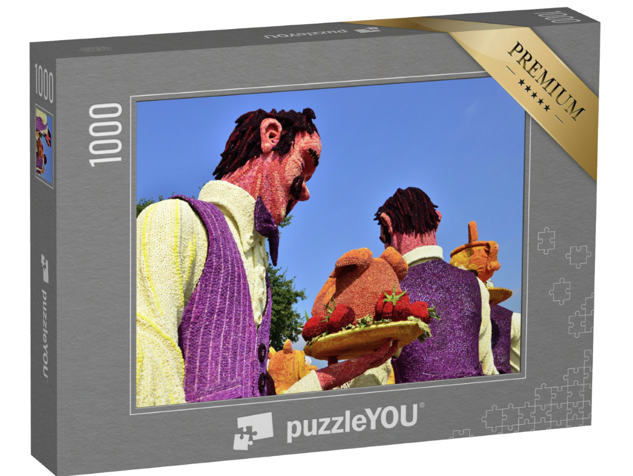 Puzzel 1000 stukjes „Bloemencorso Zundert, obers serveren eten“