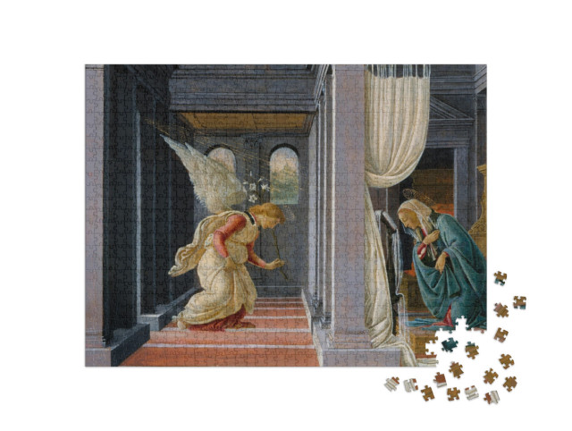 Puzzel 1000 stukjes „De proclamatie van Botticell, Renaissance“