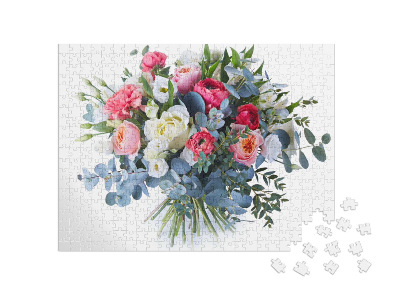 Puzzel 500 stukjes „Boeket kleurrijke bloemen“