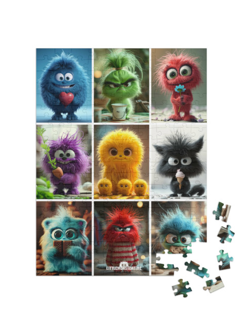 Puzzel 200 stukjes „LITTLEMONSTERTIME: Collage“