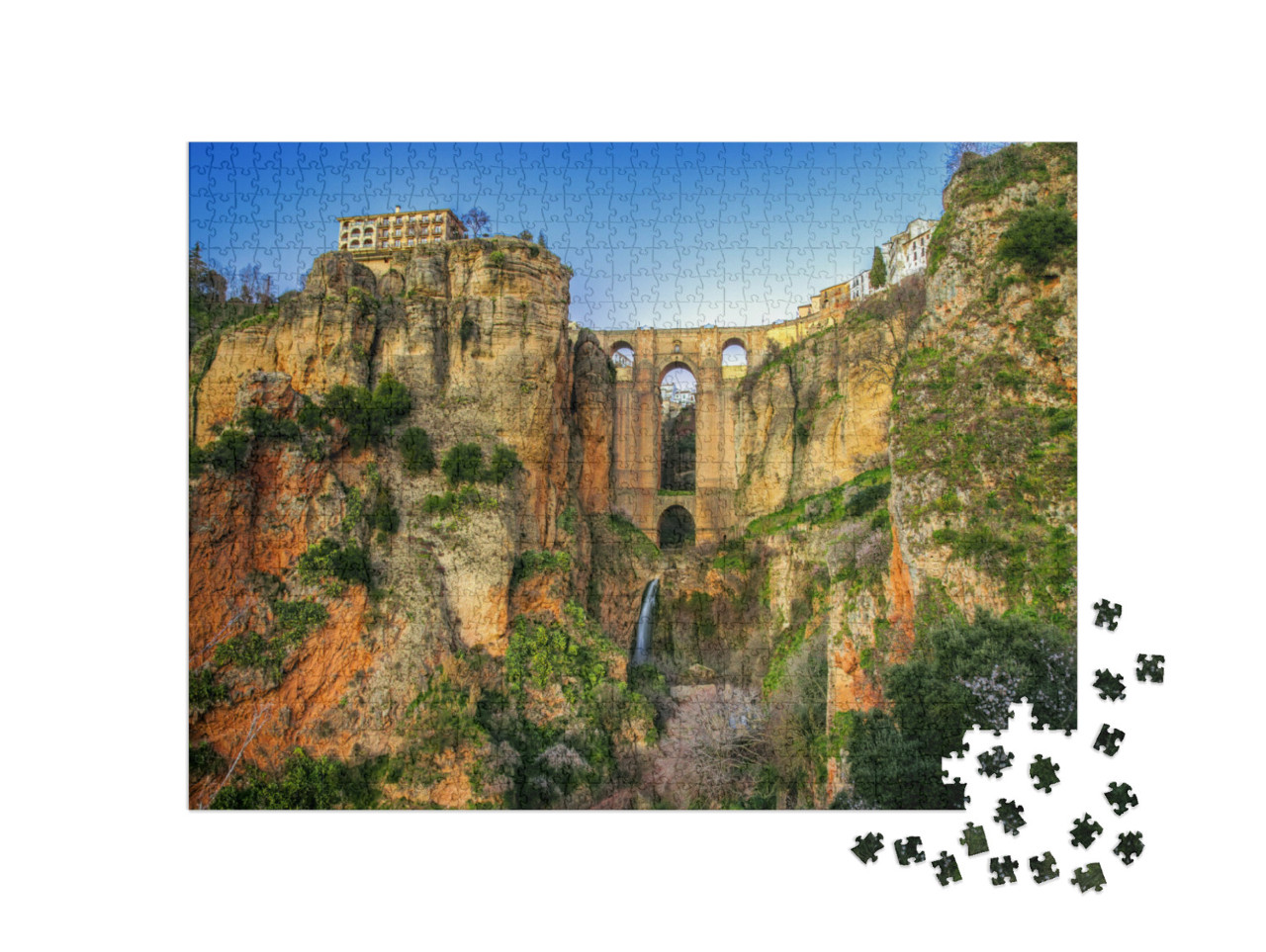 Puzzel 1000 stukjes „Historisch dorp Ronda in Andalusië, Spanje“
