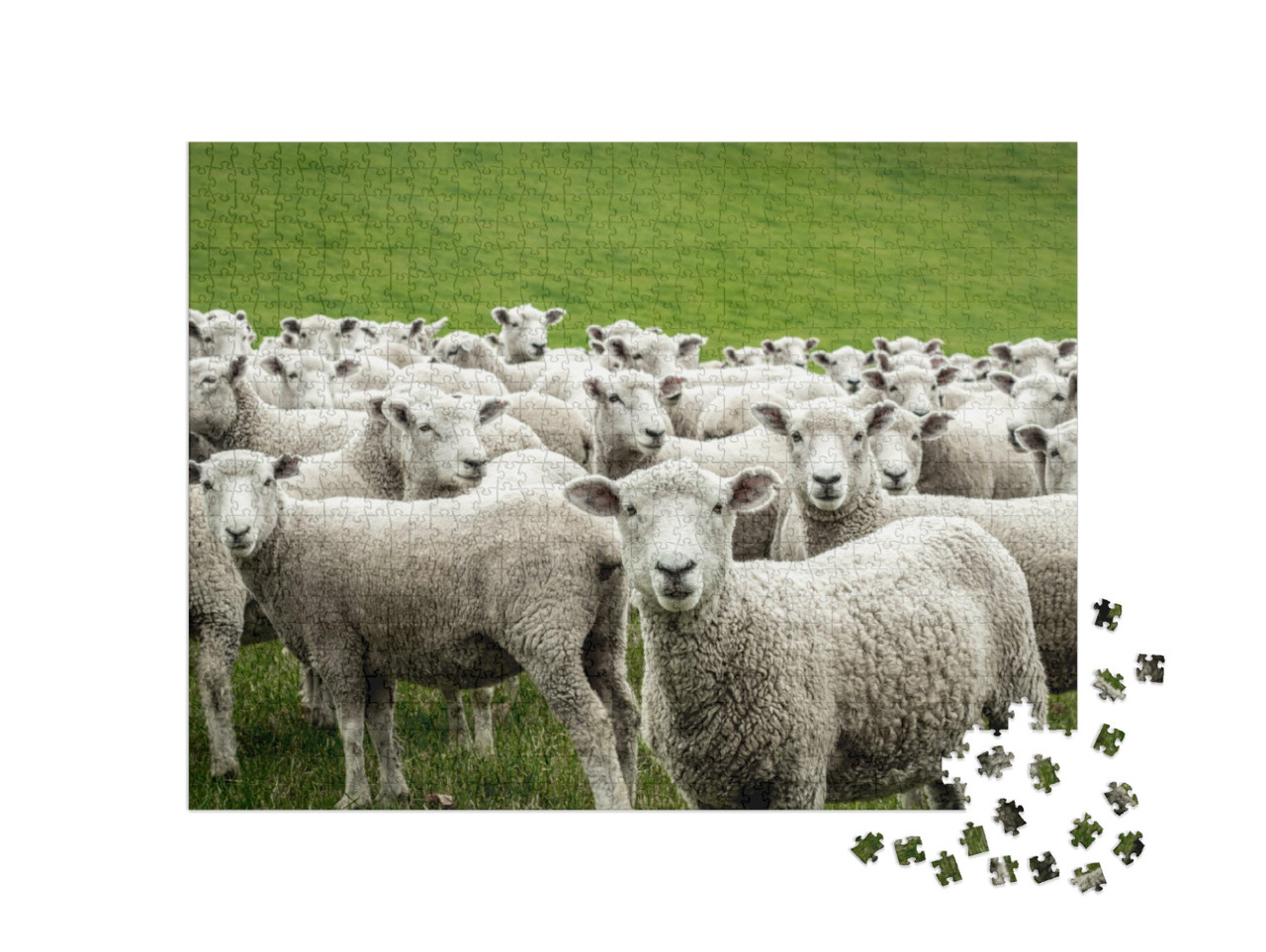 Puzzel 1000 stukjes „Kudde schapen“
