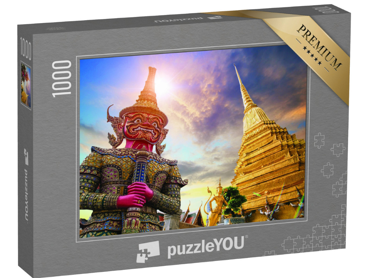 Puzzel 1000 stukjes „Wat Phra Kaew, Tempel van de Smaragden Boeddha, Bangkok, Thailand“