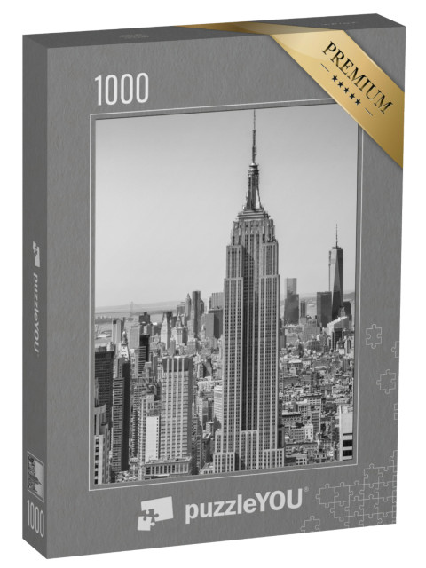 Puzzel 1000 stukjes „De skyline van New York City vanuit de lucht“