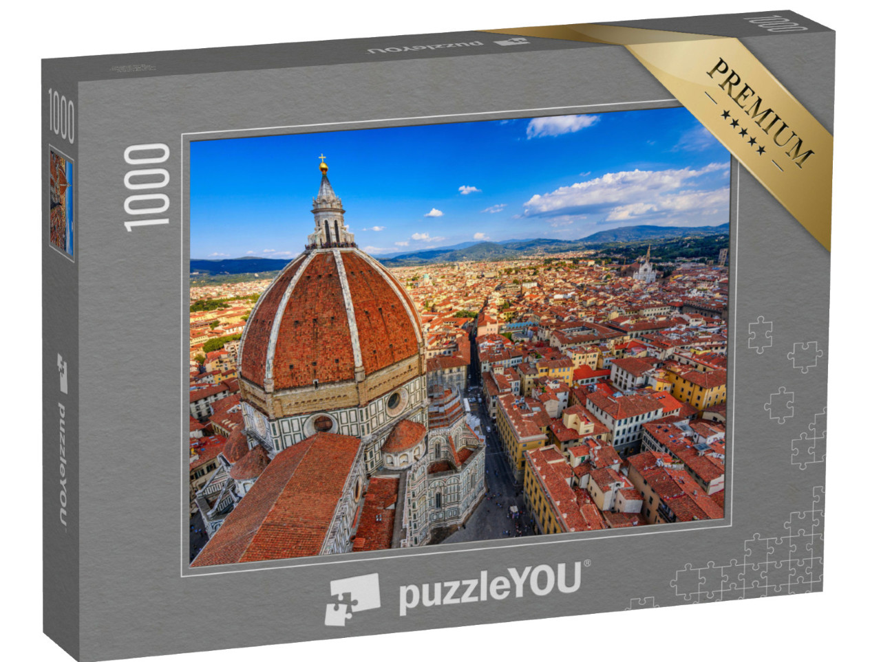 Puzzel 1000 stukjes „Prachtige foto van Florence, Italië“