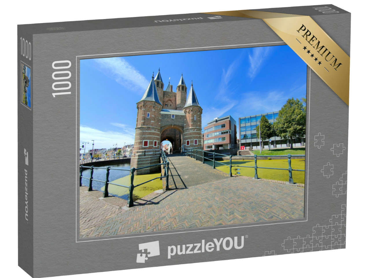Puzzel 1000 stukjes „De stadspoort van Amsterdam in de stad Haarlem, Nederland“