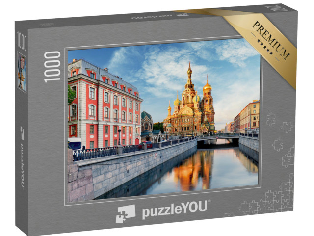 Puzzel 1000 stukjes „Kerk van de Verlosser, St. Petersburg, Rusland“