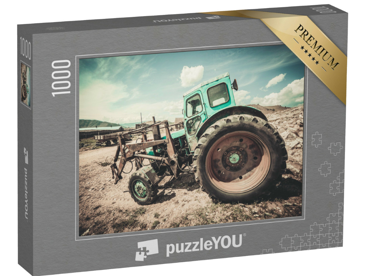 Puzzel 1000 stukjes „Oude tractor“
