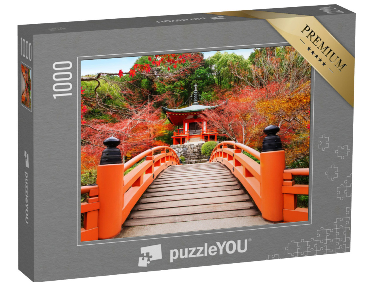 Puzzel 1000 stukjes „Kyoto Daigoji Tempel in Japanse herfst“