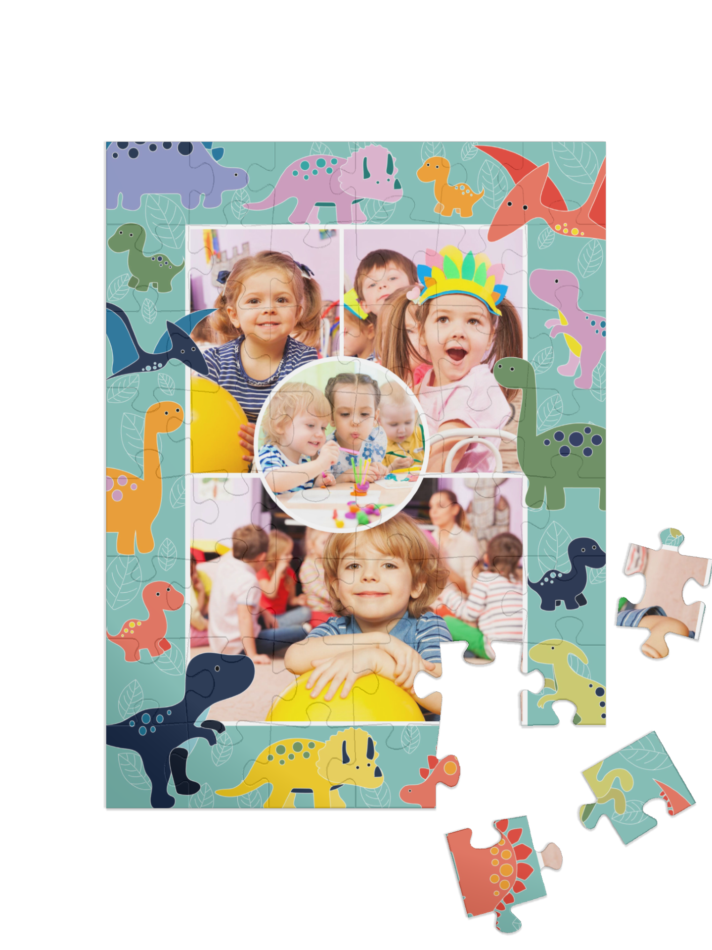 "Play of Colours" portrait collage