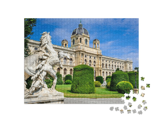 Puzzel 1000 stukjes „Natuurhistorisch museum in Wenen“