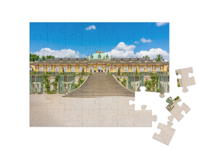 Puzzel 48 stukjes „Paleis en park Sanssouci, Potsdam, Duitsland“