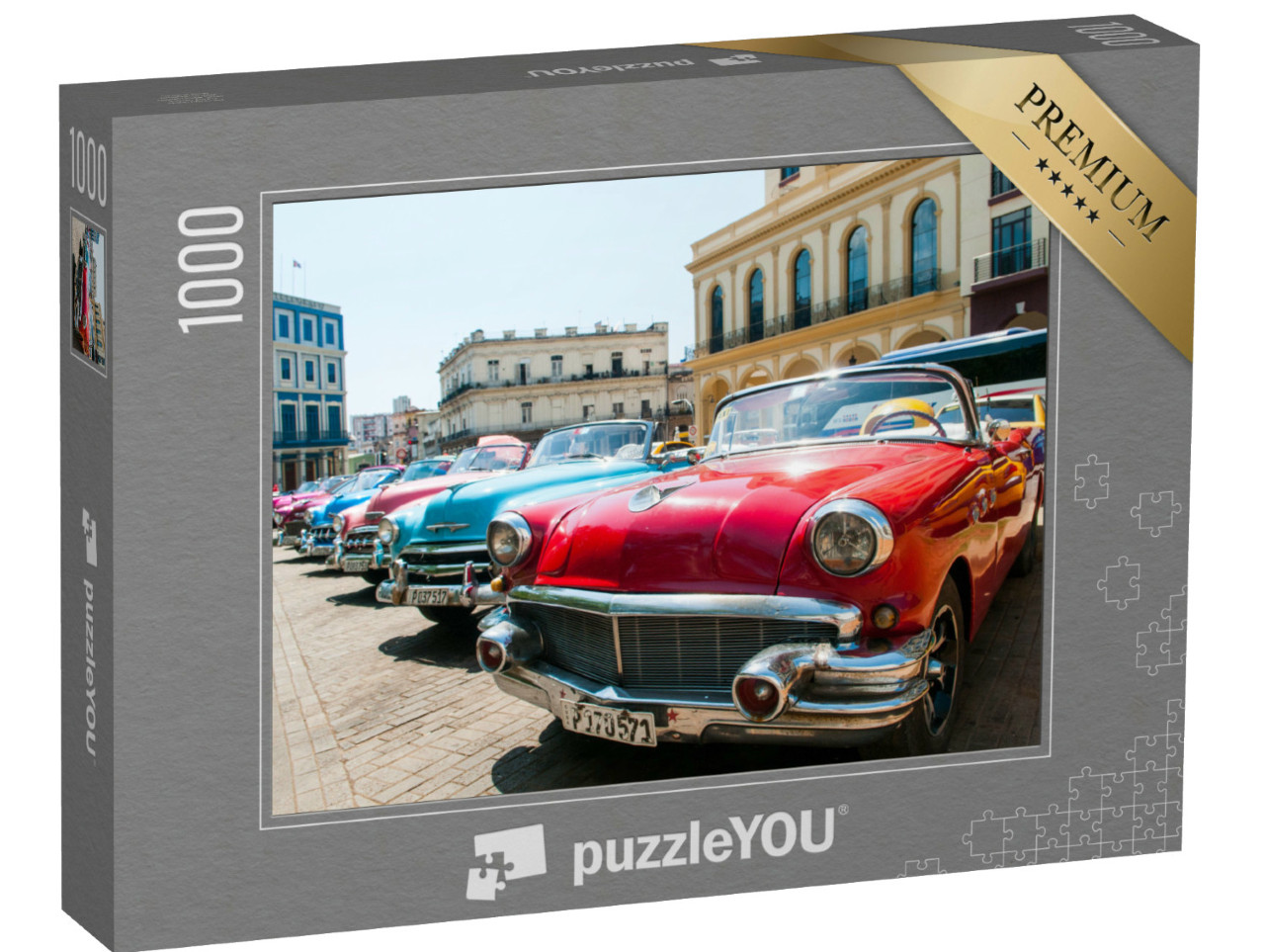 Puzzel 1000 stukjes „Havana, Cuba: Oldtimer“