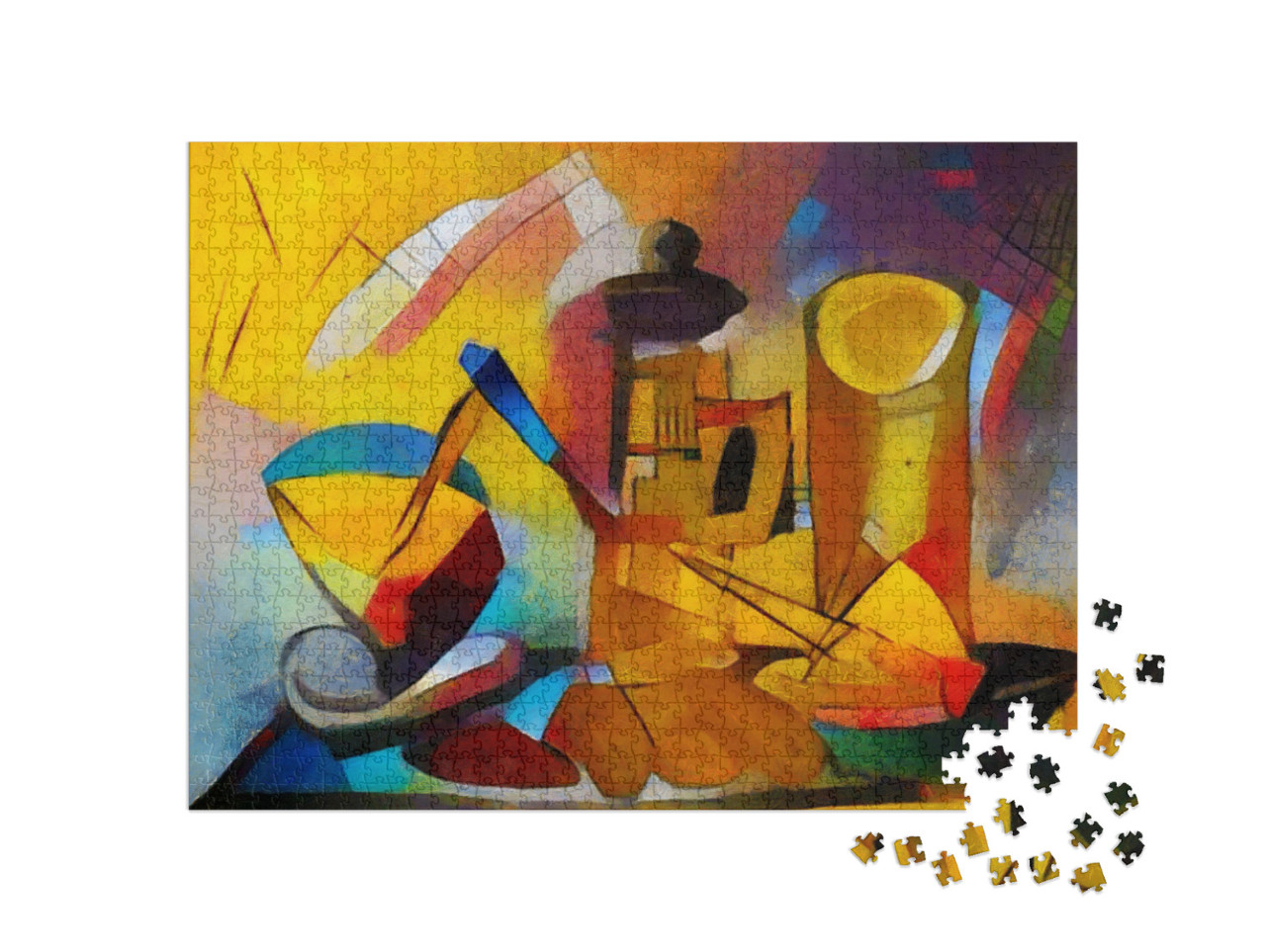 Puzzel 1000 stukjes „Reproducties van beroemde schilderijen van Picasso“