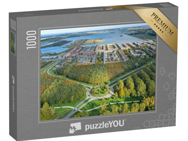 Puzzel 1000 stukjes „Moderne woonwijk Noorderplassen in Almere“