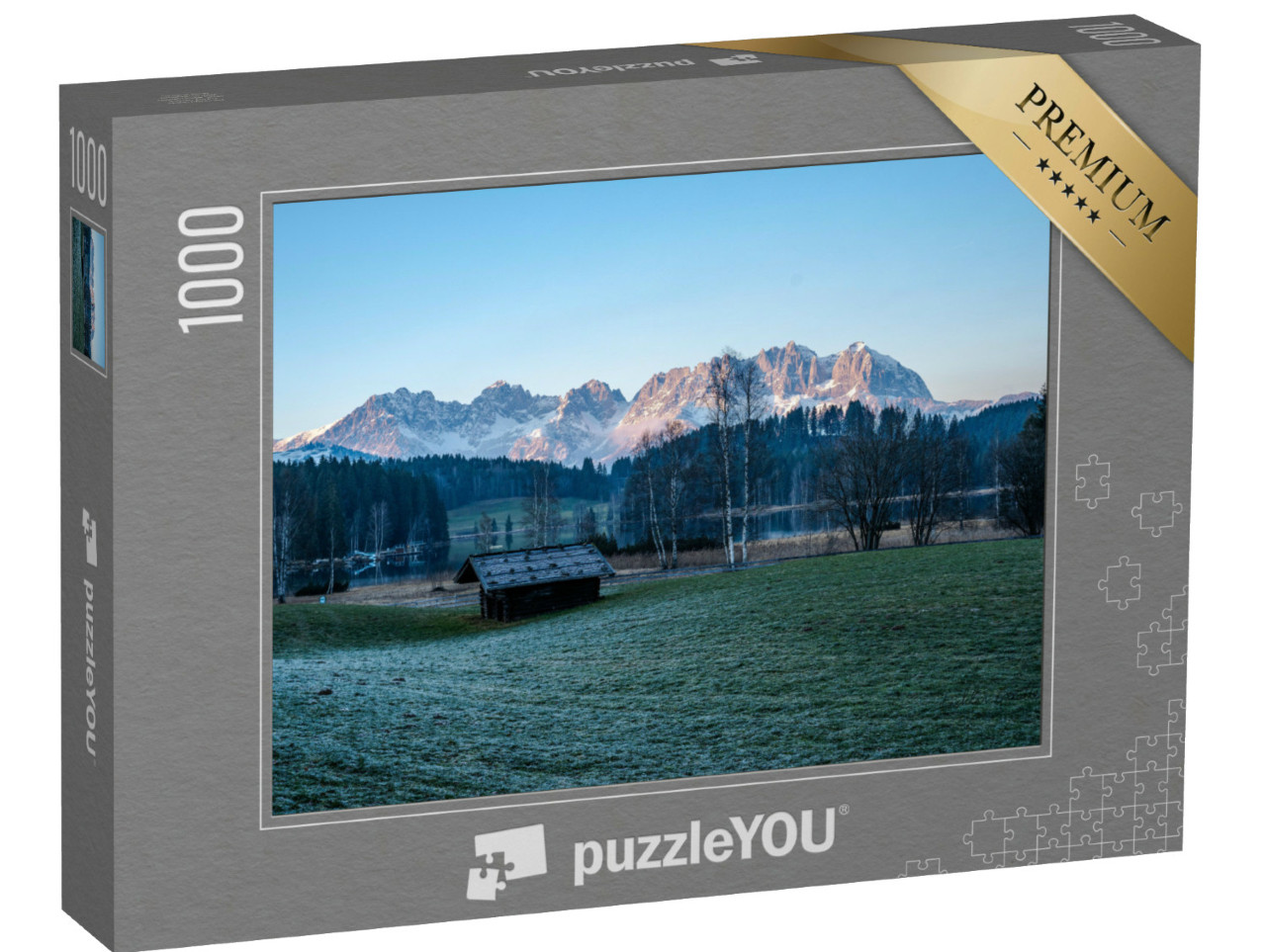 Puzzel 1000 stukjes „Schwarzsee met uitzicht op de Wilder Kaiser“