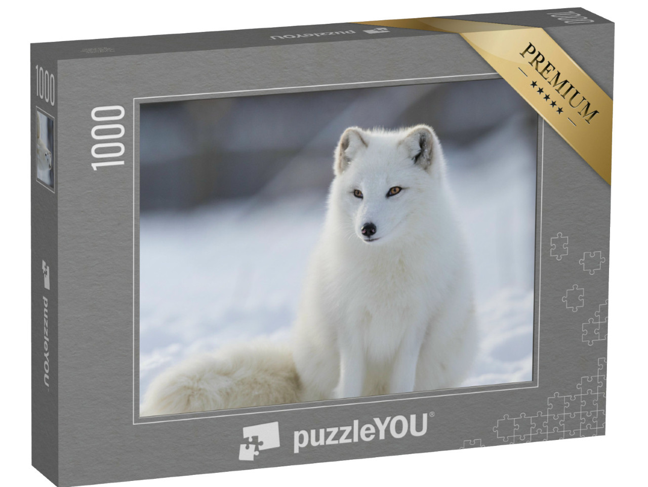 Puzzel 1000 stukjes „Poolvos in de winter“