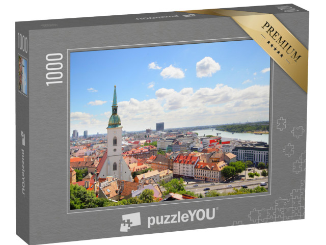 Puzzel 1000 stukjes „Uitzicht op Bratislava, Slowakije“