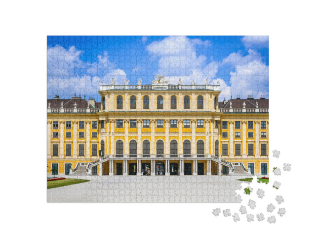 Puzzel 1000 stukjes „Voorgevel van paleis Schönbrunn in Wenen“