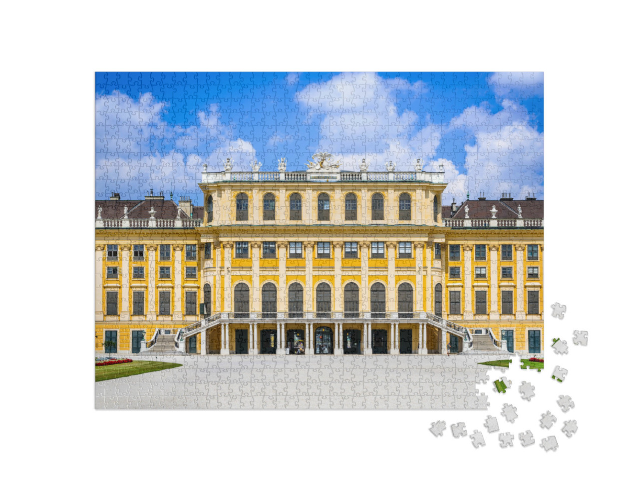 Puzzel 1000 stukjes „Voorgevel van paleis Schönbrunn in Wenen“