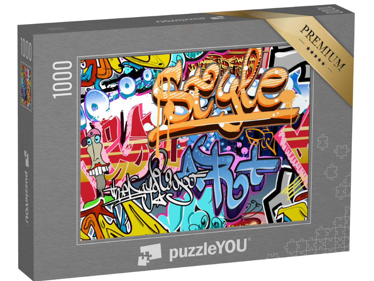 Puzzel 1000 stukjes „Graffiti muur - Straatkunst“