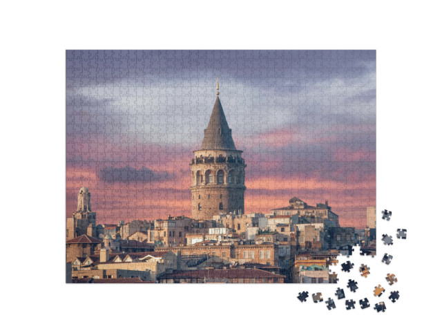 Puzzel 1000 stukjes „Galatatoren in Istanbul“