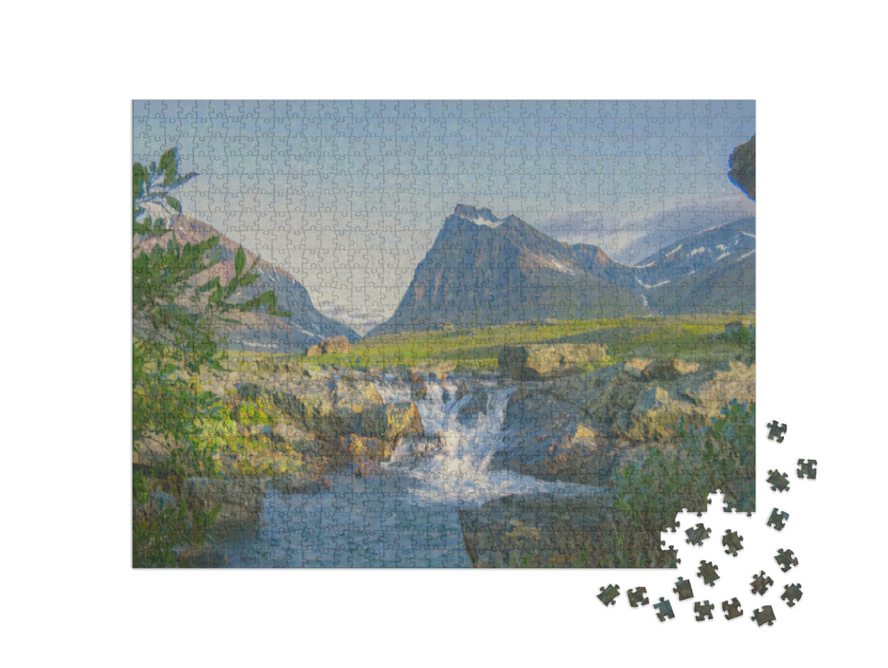 Puzzel 1000 stukjes „in de kunststijl van Claude Monet - Tuolpagorni - Puzzelcollectie Kunstenaars & Schilderijen“