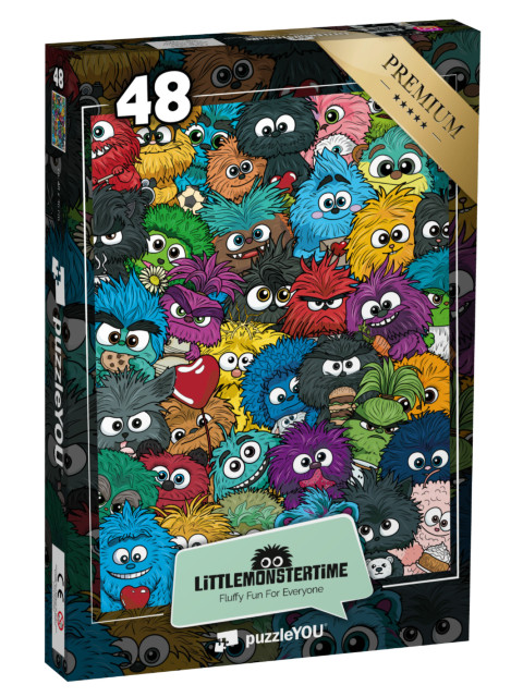 Puzzel 48 stukjes „LITTLEMONSTERTIME: Verborgen voorwerp“