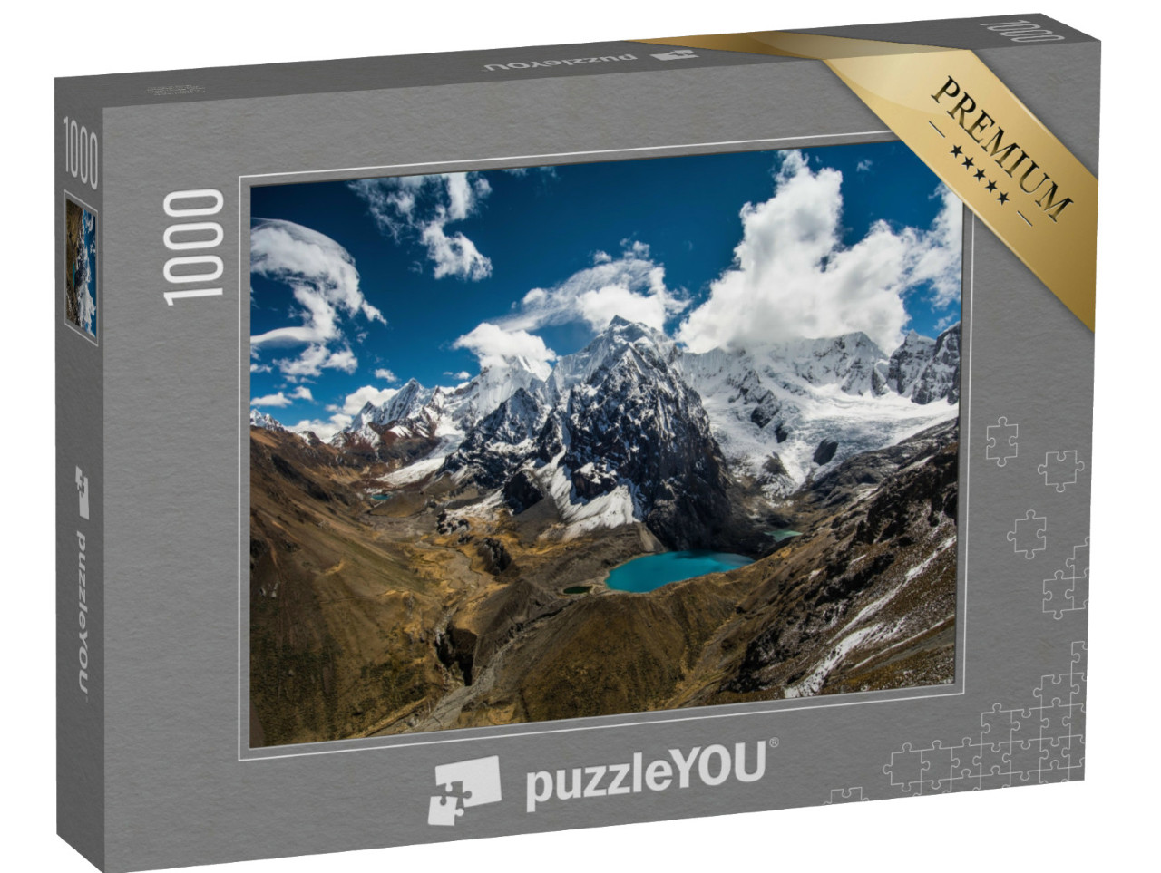 Puzzel 1000 stukjes „Spectaculaire hoge bergen, Cordillera Huayhuash, Andes, Peru“