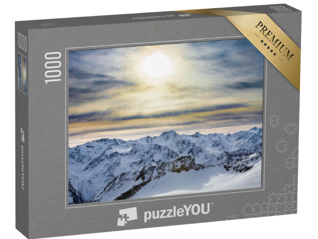 Puzzel 1000 stukjes „Skigebied in de Ötztaler Alpen“