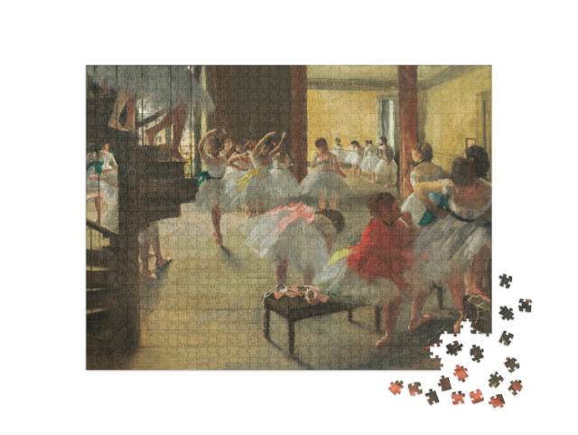 Puzzel 1000 stukjes „Edgar Degas - De danscursus“