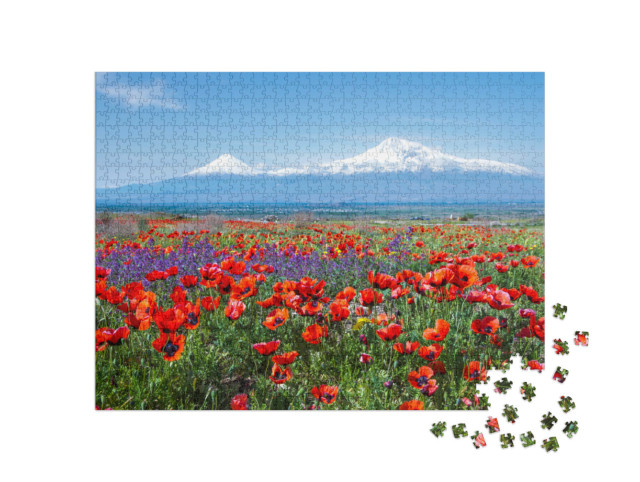 Puzzel 1000 stukjes „De berg Ararat in Turkije“