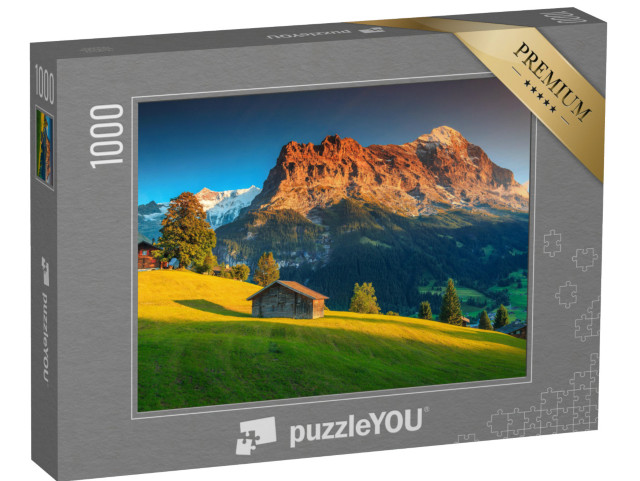 Puzzel 1000 stukjes „Alpien berglandschap, Grindelwald, Berner Oberland, Zwitserland“