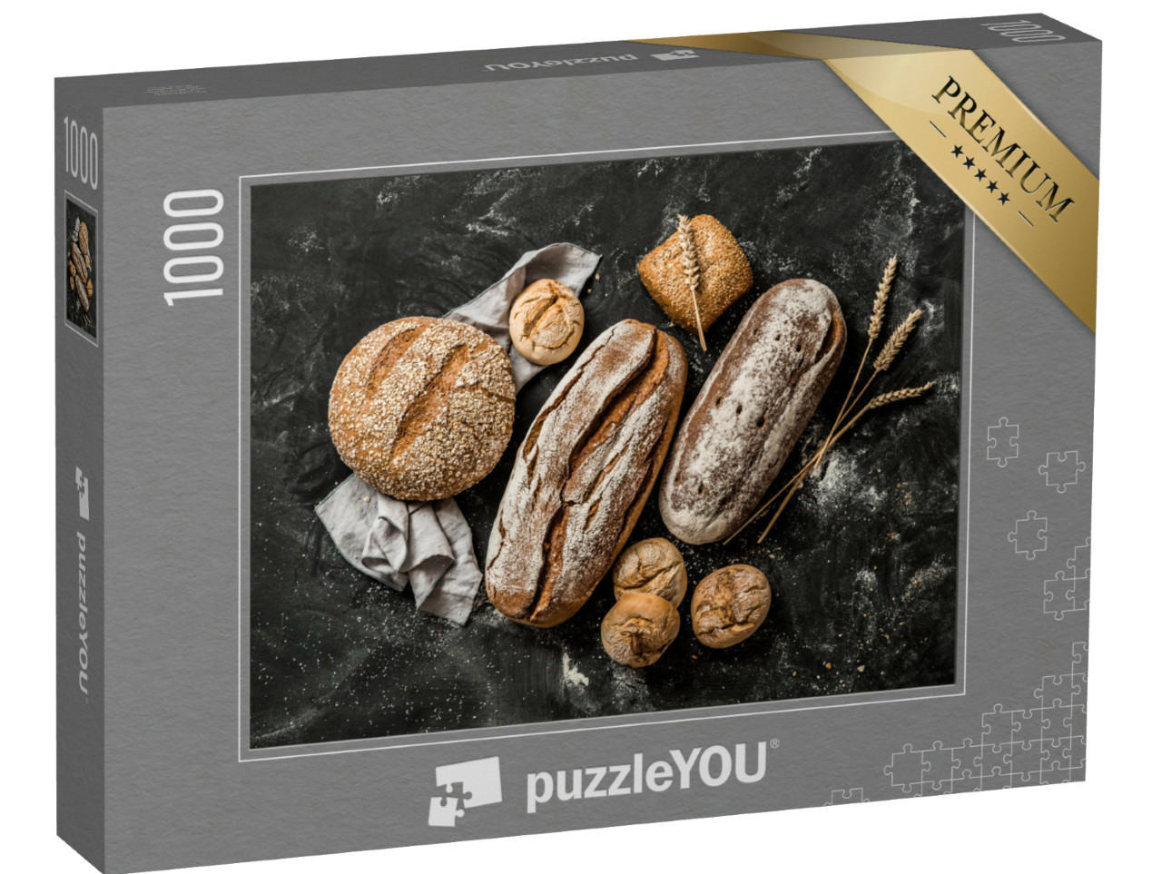 Puzzel 1000 stukjes „Rustiek knapperig brood en broodjes“
