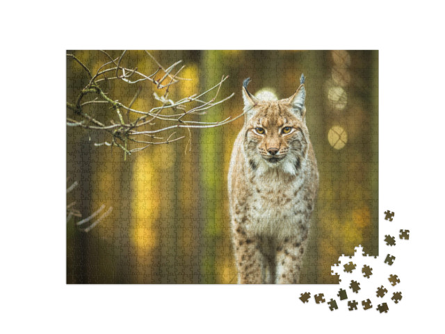 Puzzel 1000 stukjes „De Euraziatische lynx“
