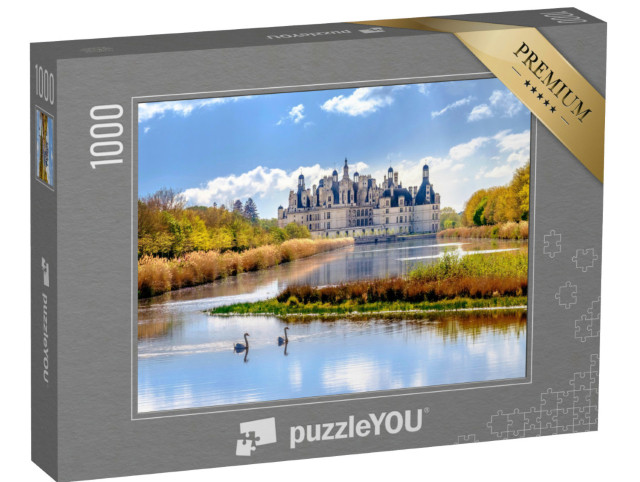 Puzzel 1000 stukjes „Kasteel van Chambord, koninklijk kasteel in de Loirevallei, Frankrijk“