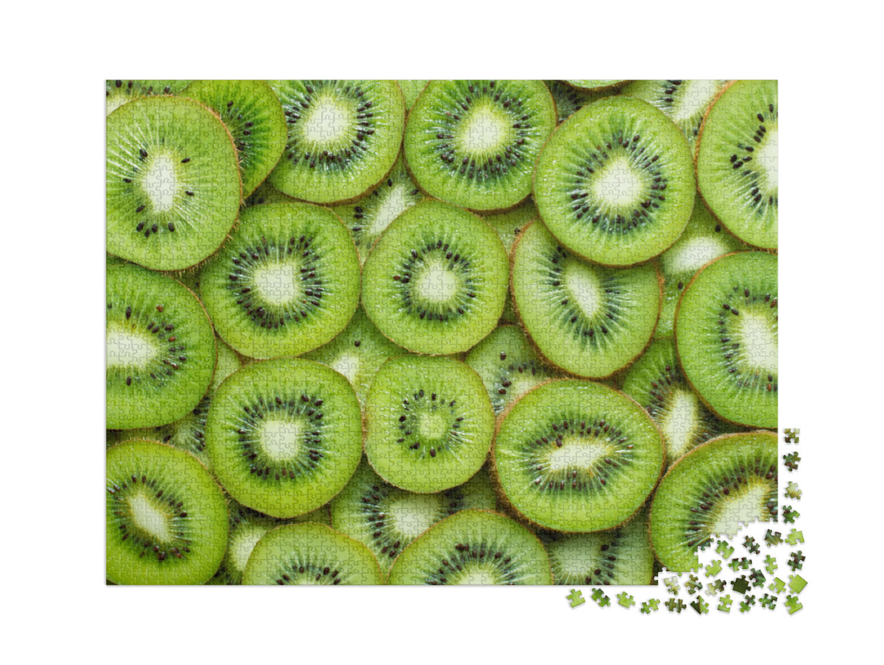 Puzzel 2000 stukjes „Vers gesneden kiwi“